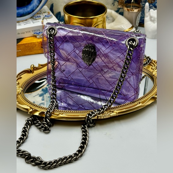 🆕 KURT GEIGER LONDON 🧿 NWOT Mini Kensington Crossbody Bag, Light Purple - Picture 6 of 16